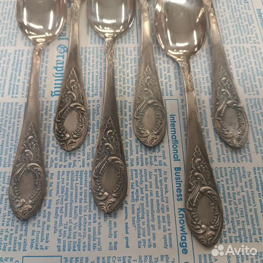 Набор мельхиоровых ложек СССР