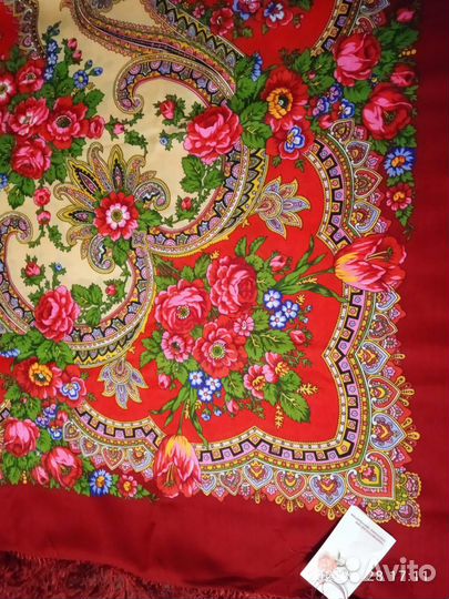 Павловопосадский платок Краски Лета