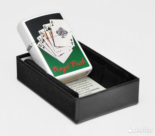 Зажигалка Zippo 28038 Royal Flush Оригинал Новая