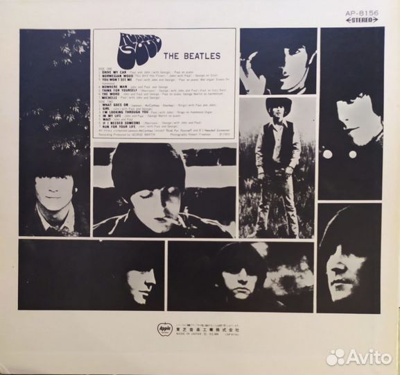 LP - The Beatles - Rubber Soul /Japan/ - 1972