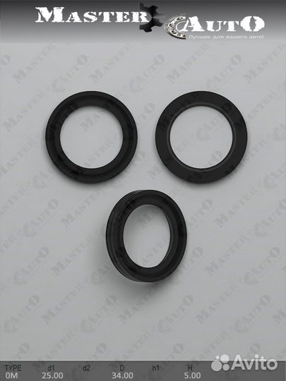 Сальник 25,00/34,00*5,00 тип oм