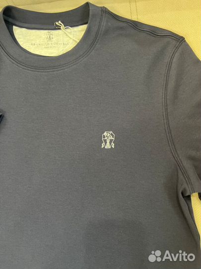 Футболка Brunello Cucinelli (хлопок) (темно-синий)