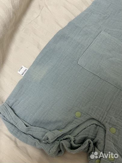 Муслиновый костюм песочник детский