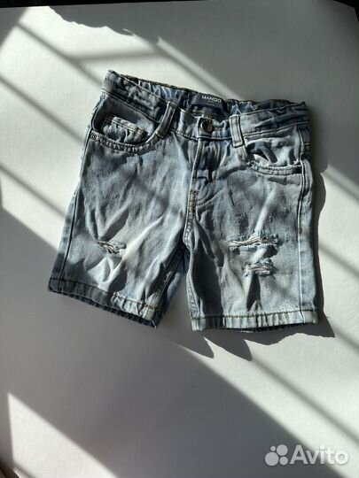 Джинсовые шорты mango на мальчика 110 см
