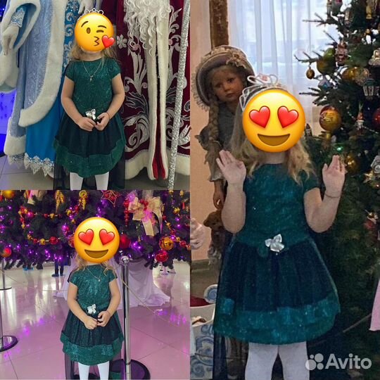 Новогоднее платье для девочки 104
