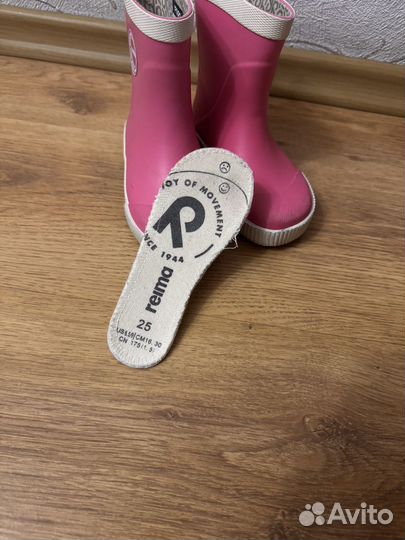 Детские резиновые сапоги 25 размер