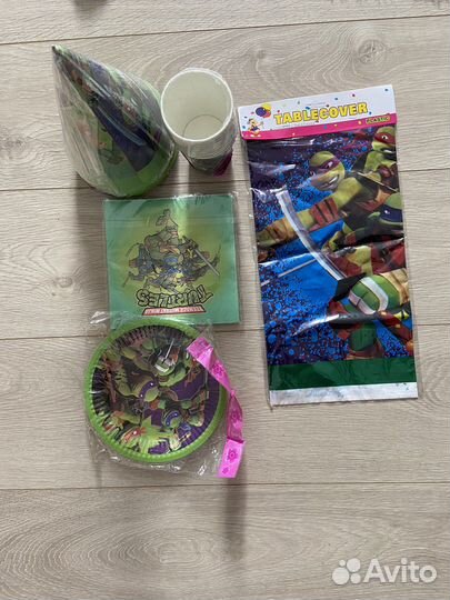 Одноразовая посуда черепашки ниндзя