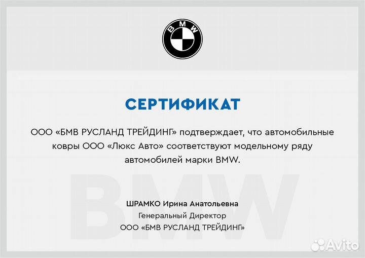 3D Коврики BMW 5 серии из Экокожи