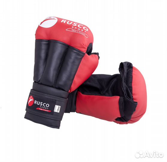 Перчатки для рукопашного боя Rusco 12унц красные