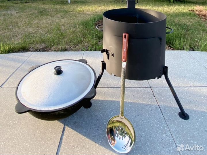 Казан с печкой. Комплект