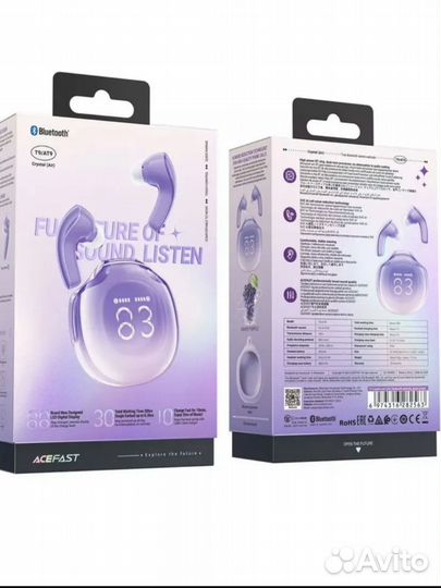 Беспроводные наушники acefast T9 Crystal (Air)