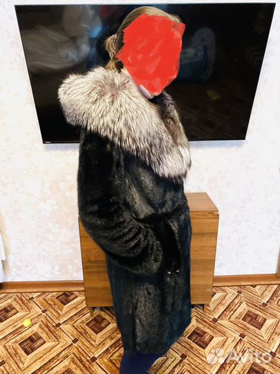 Шуба норковая с капюшоном 42 44