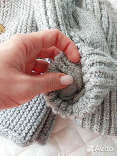 Шапка снуд варежки зима