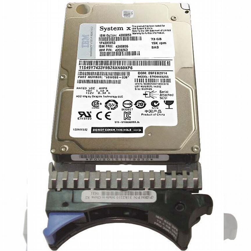 [43X0855] Жесткий Диск Ibm 73gb Sas 2,5" Hdd 43x0855