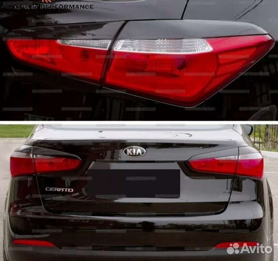 Комплект ресничек на фары Киа Церато 3 поколения