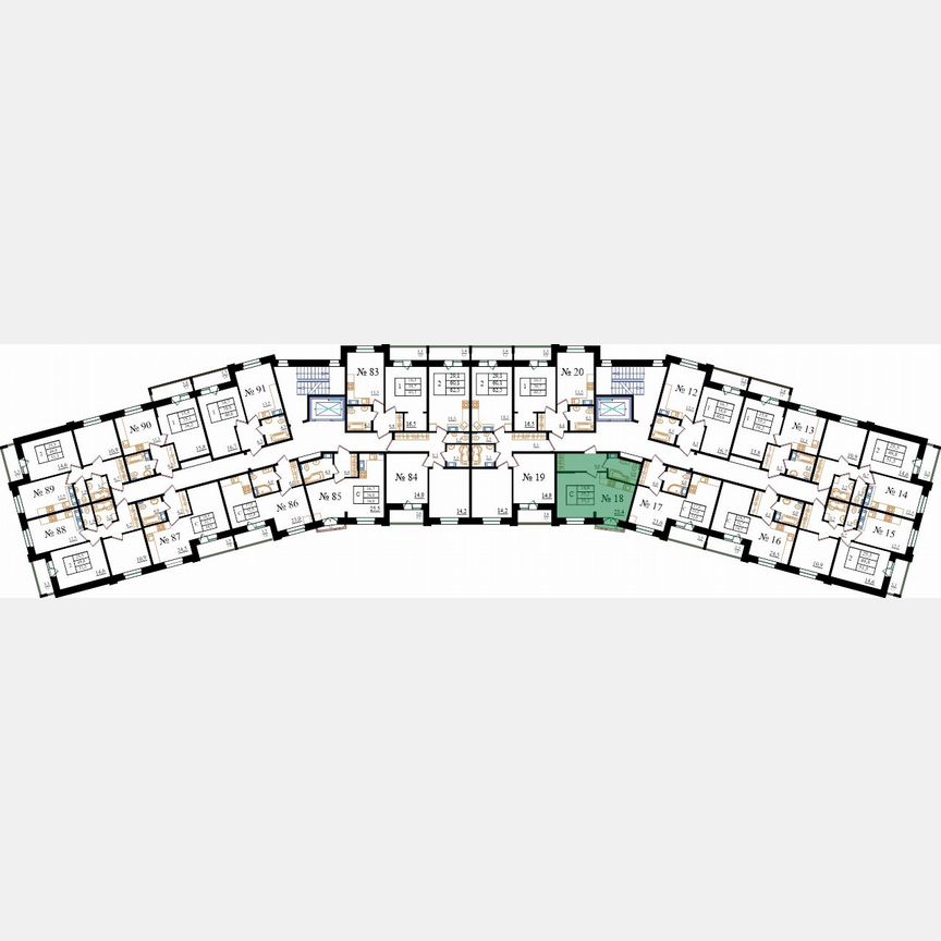 Квартира-студия, 35,2 м², 3/8 эт.