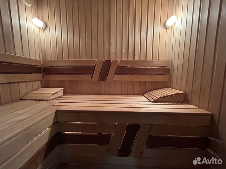 Русская баня на дровах с бассейном