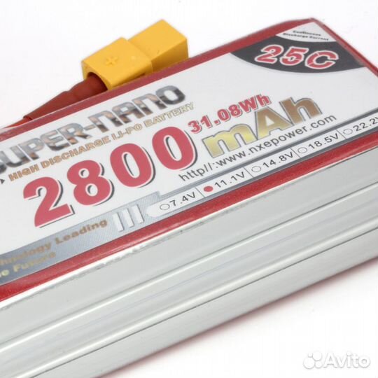 Аккумулятор LiPo 3S 2800mAh 25C (NXE) 11.1В