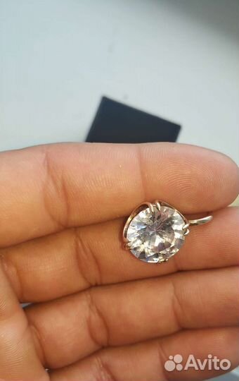 Серьги горный хрусталь