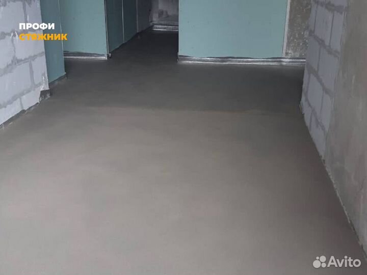 Полусухая стяжка пола с шумоизоляцией в квартире