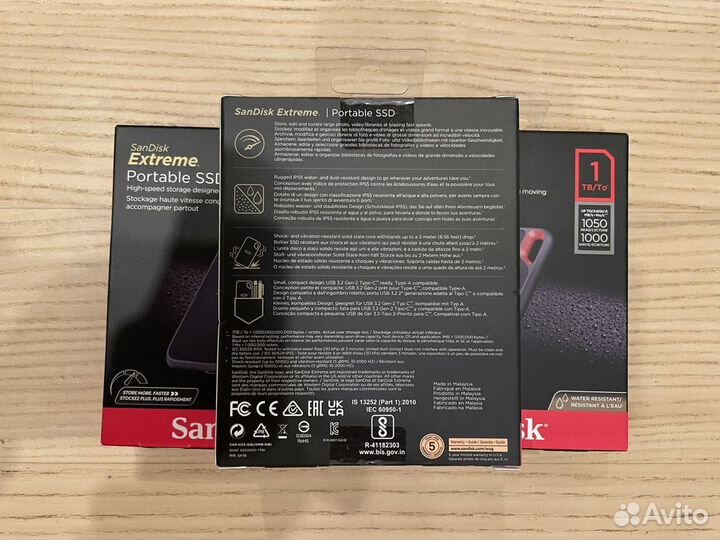 Sandisk extreme portable SSD 1TB новый