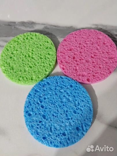 Спонжи для умывания,губка для лица,целюлоза