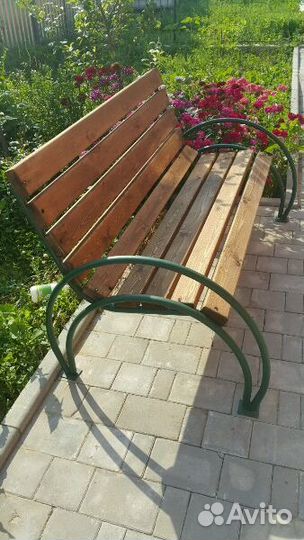 Скамейка садовая деревянная