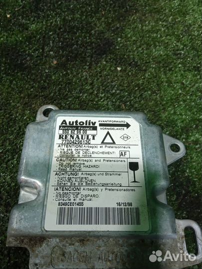 Блок управления airbag Renault Laguna