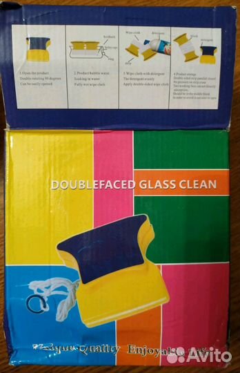 Магнитная щётка для мытья окон. Новая