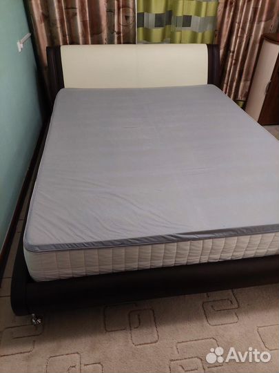 Кровать Corso-2 160х200 см Экокожа в комплекте с м