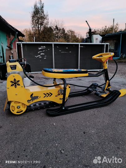 Детский мотоснегокат (в сборе)