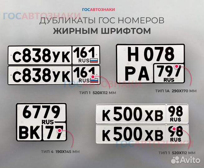 Дубликаты гос. номеров в Первоуральске