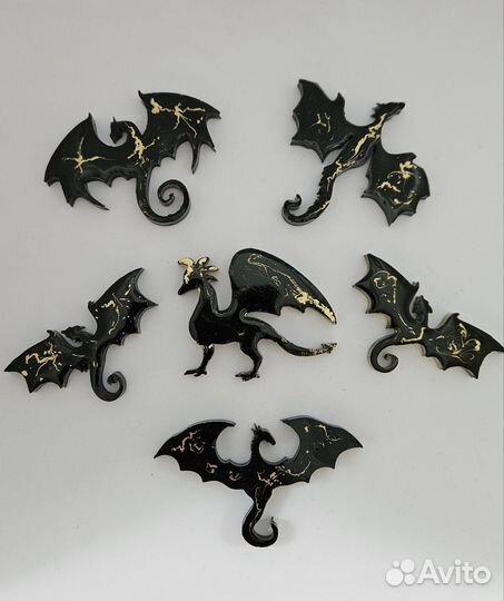 Новогодние игрушки из эпоксидной смолы Дракон