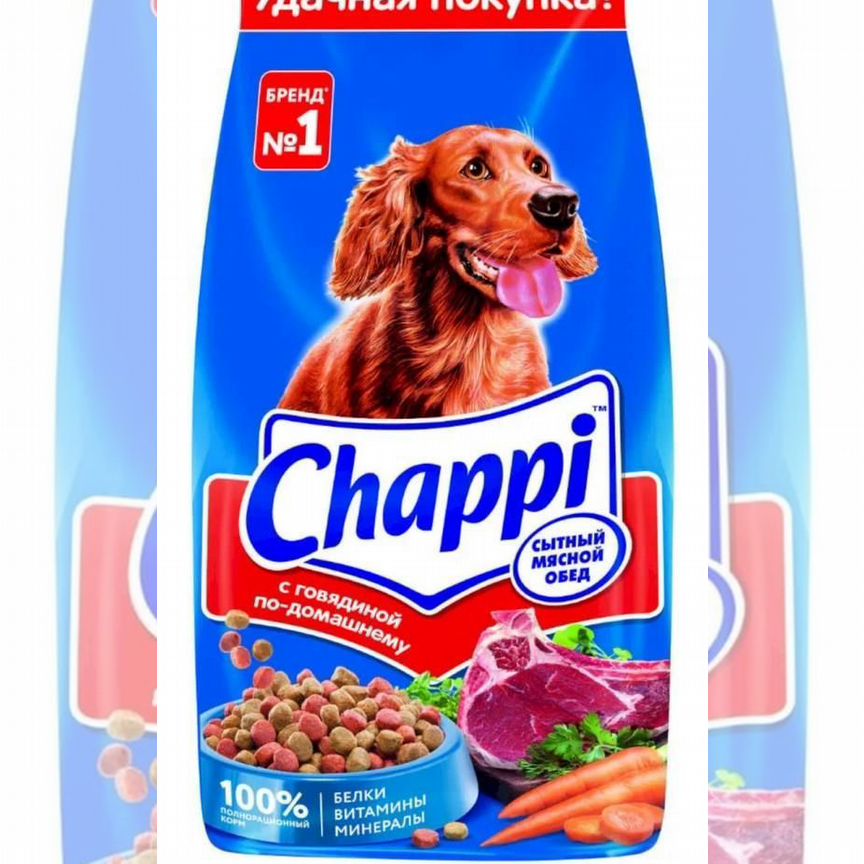 Корм для собак chappi 15 кг