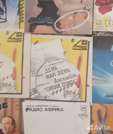 Пластинки миньон на 33 и 45об