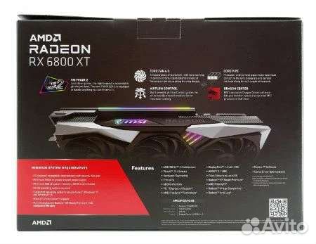 Видеокарта MSI Radeon RX 6800 XT gaming X trio 16G