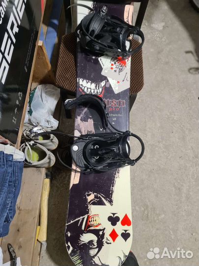 Сноуборд, доска 160 см, крепления USD