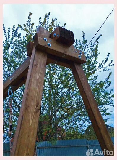 Детская деревянная площадка