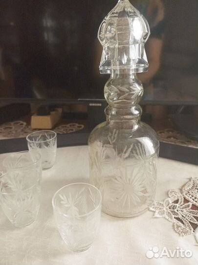 Графин и стопки СССР