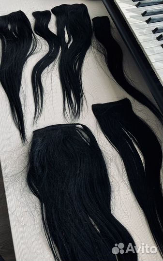 Накладные пряди из натуральных волос