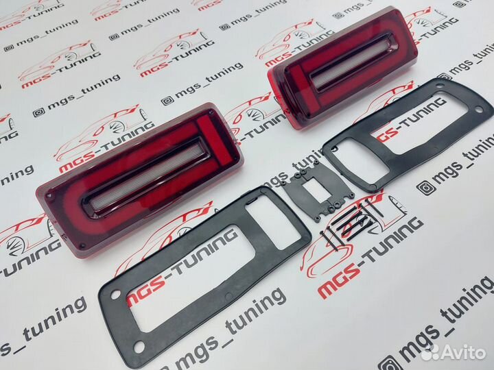 Фонари диодные, затемненные Mercedes G-class W463