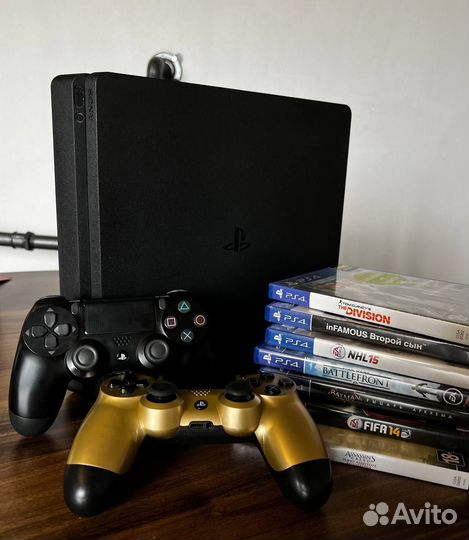 Sony playstation 4 slim (500gb) + Игры