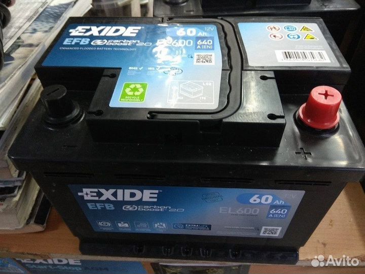 Аккумулятор автомобильный 60 ач Exide