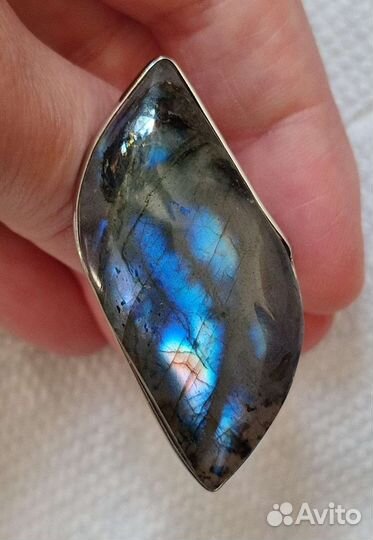 Лабрадорит кольцо 43х19мм