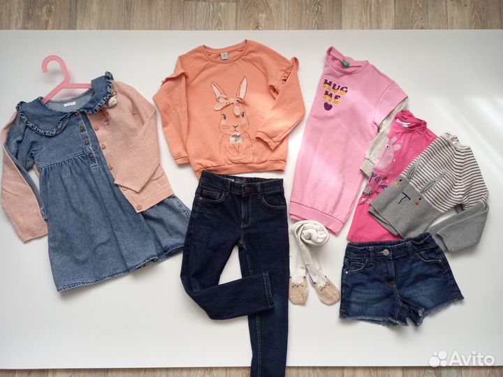 Пакет брендовых вещей для девочки 104 110 next
