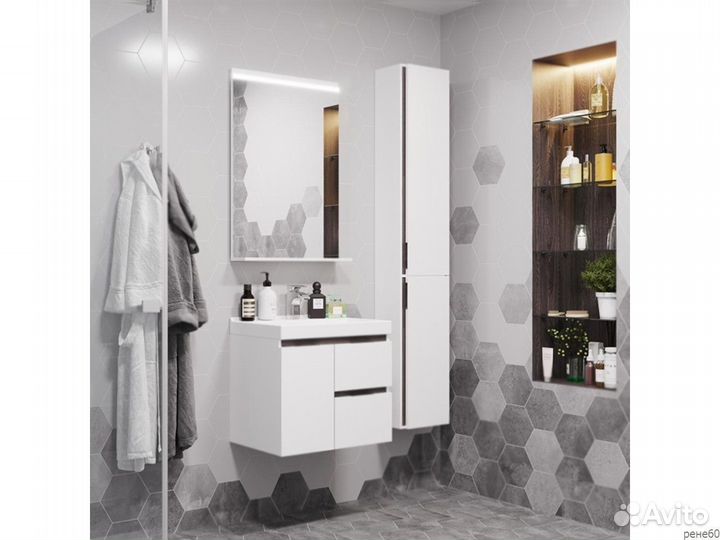 Тумба подвесная 60 см в ванну