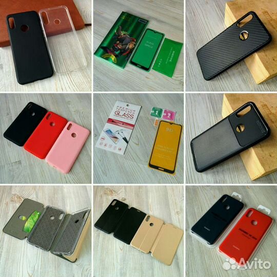 На Honor 8a / Huawei Y6 2019 стекло чехол поклейка