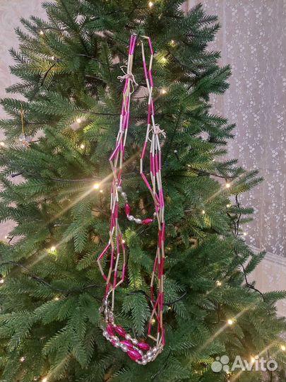 Бусики на елочку ссср. Елочные игрушки