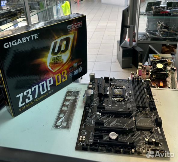 Материнская плата бу 1151v2 gigabyte Z370P D3