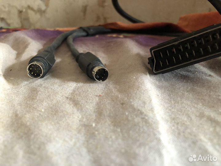 Кабель scart - S video 2 разъёма